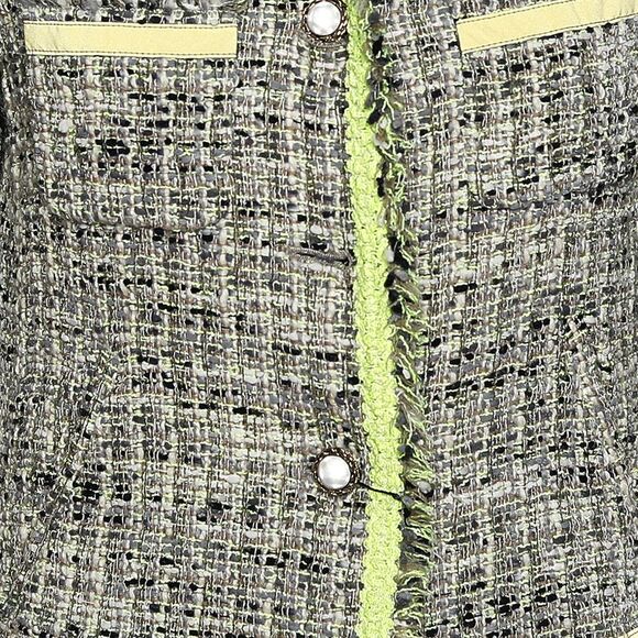 Moschino Cheap and Chic Multicolor Tweed Button Front Jacket L - Picture 4 of 4